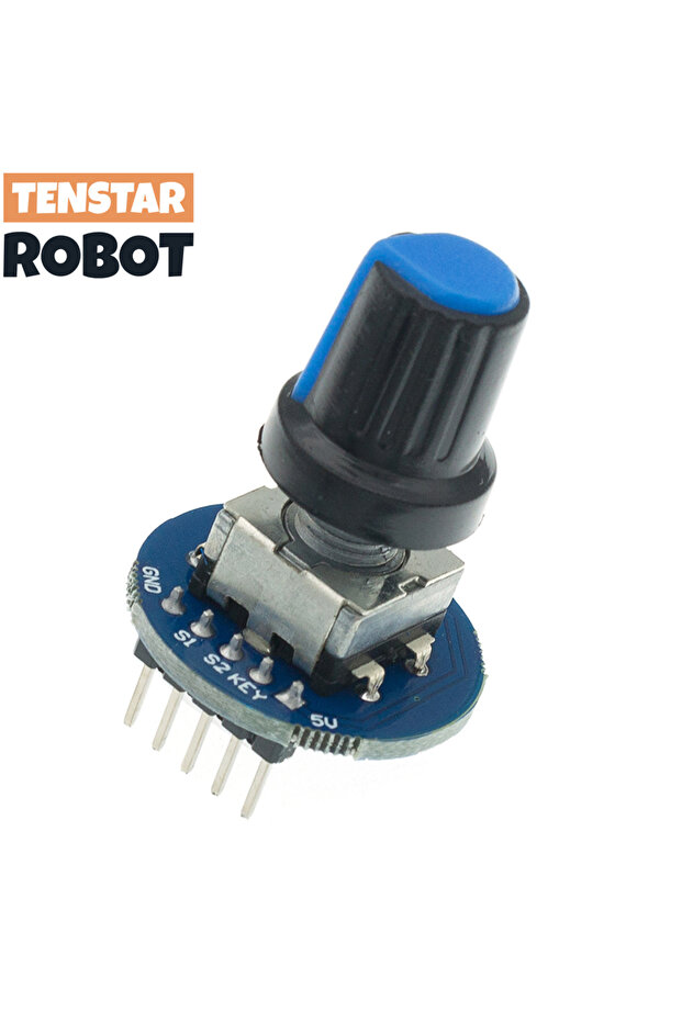 Rotary Encoder Module Brick Sensor Development Round Audio Rotating Potentiometer Knob Cap EC11 - 1