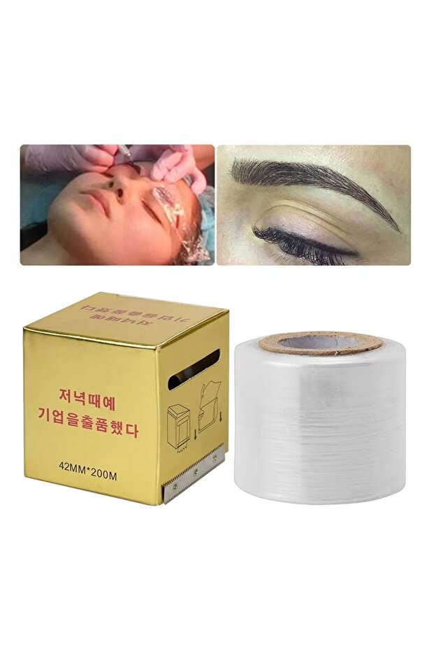 1pc Tattoo Clear Plastic Wrap Preservative Microblading Film for Permanent Makeup Eyebrow Tattoo Acc