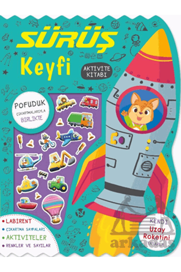 Sürüş Keyfi - Çıkartmalı Aktivite Kitabı