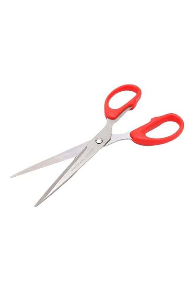 مقص محمول فضي/أحمر - 1