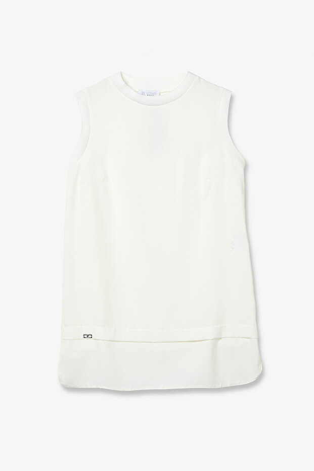 Şifon Dokulu Basic Tunik - 1