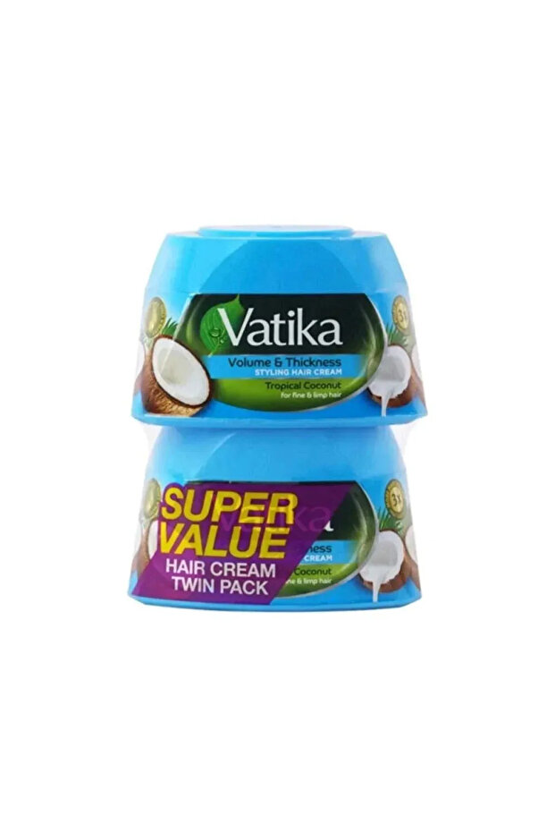 Vatika Volume And Thickness Hair Styling Cream For Nourishment- 2X140ml