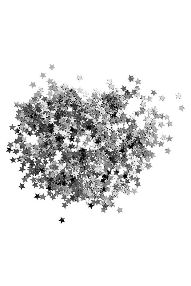 Foil Star Confetti Silver 2 Oz/Bag