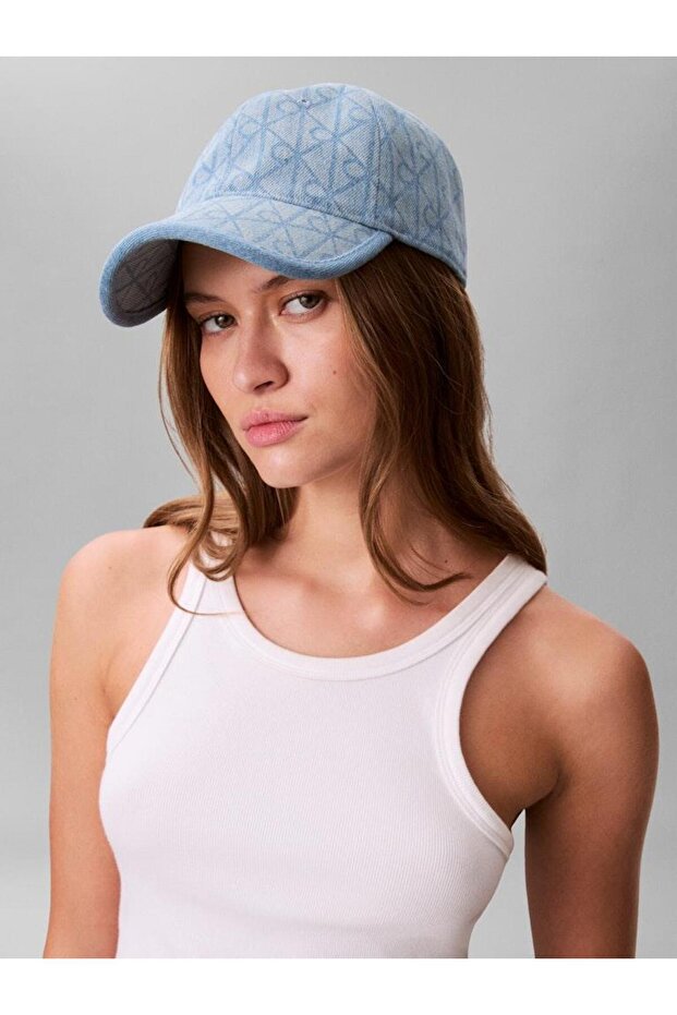 DENIM EMBLEM BURNOUT w PATCH CAP - 4