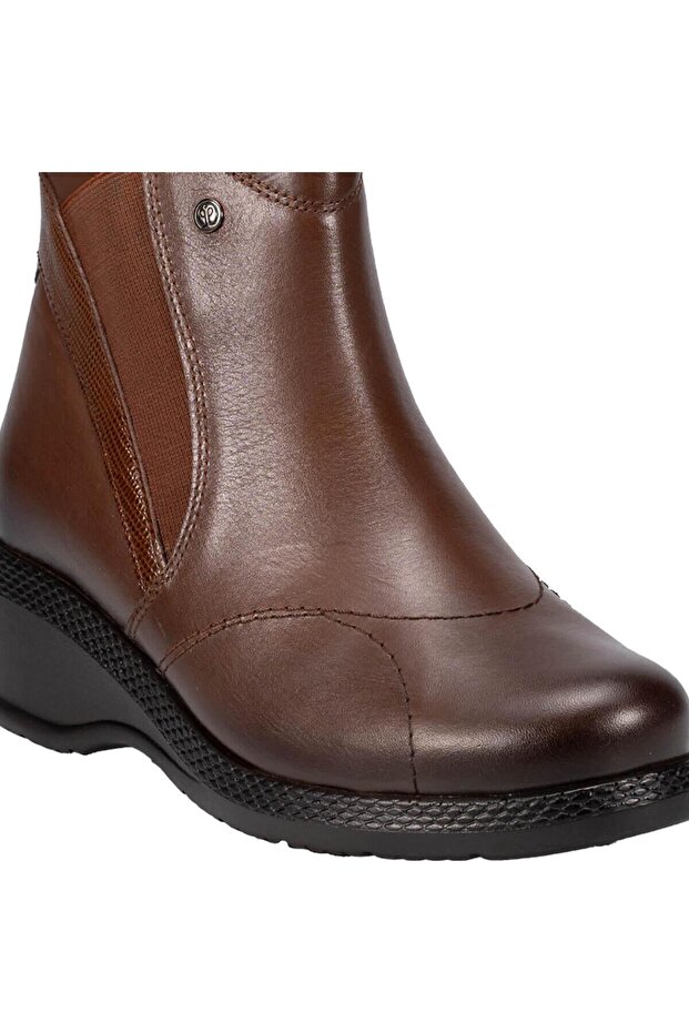 RENA-K Kadın Deri Bot Taba - 5