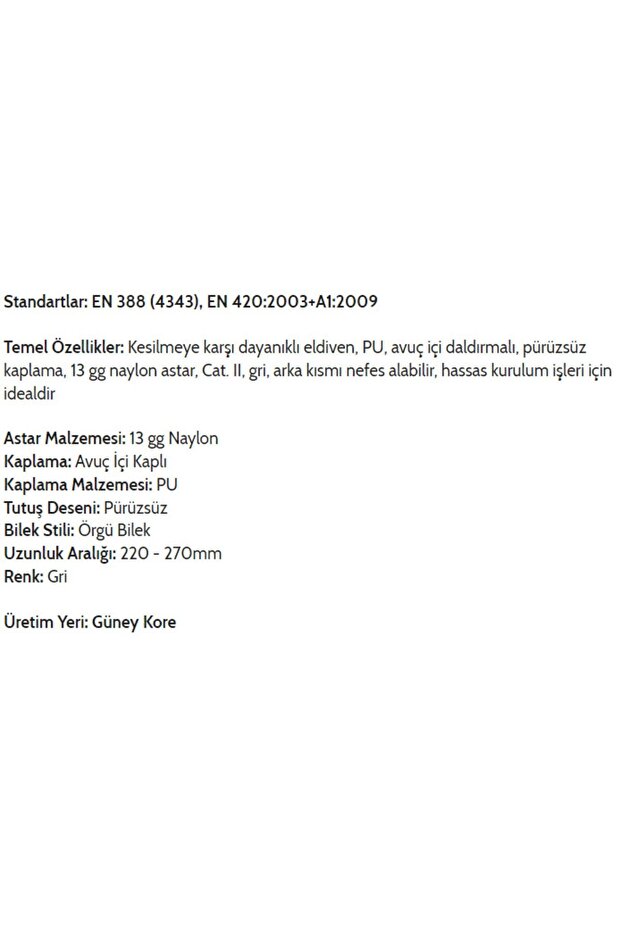 Safety E80 Safe-cut 3 Eldiven No:7 - 2