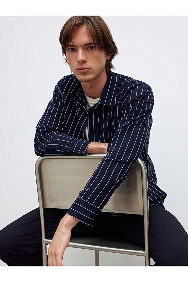 Regular Fit Striped Men's Shirt