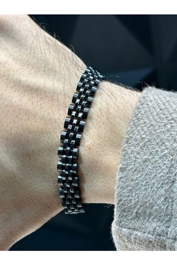 Steel Black Bracelet