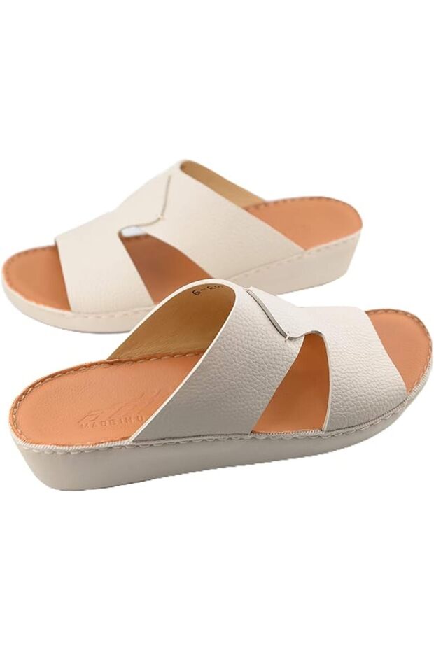 AL NAHHAM Handmade Arabic Sandals For Men | Outdoor Mens Slippers | Open Toe, Genuine Milled Leather