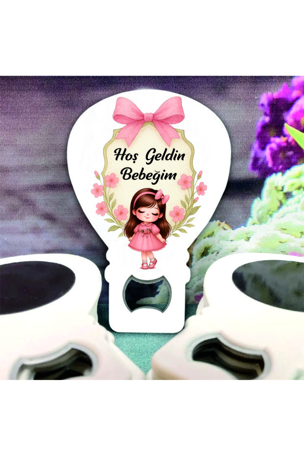 10 Pieces (with Card and Gelatin) Baby Birth 1 Year Old Mevlid Tooth Wheat Gift Opener Magnet
