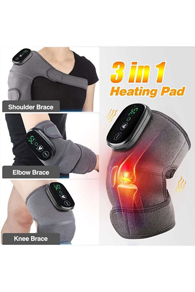 Smart Touch Screen Wireless Heating Knee Massager - 1