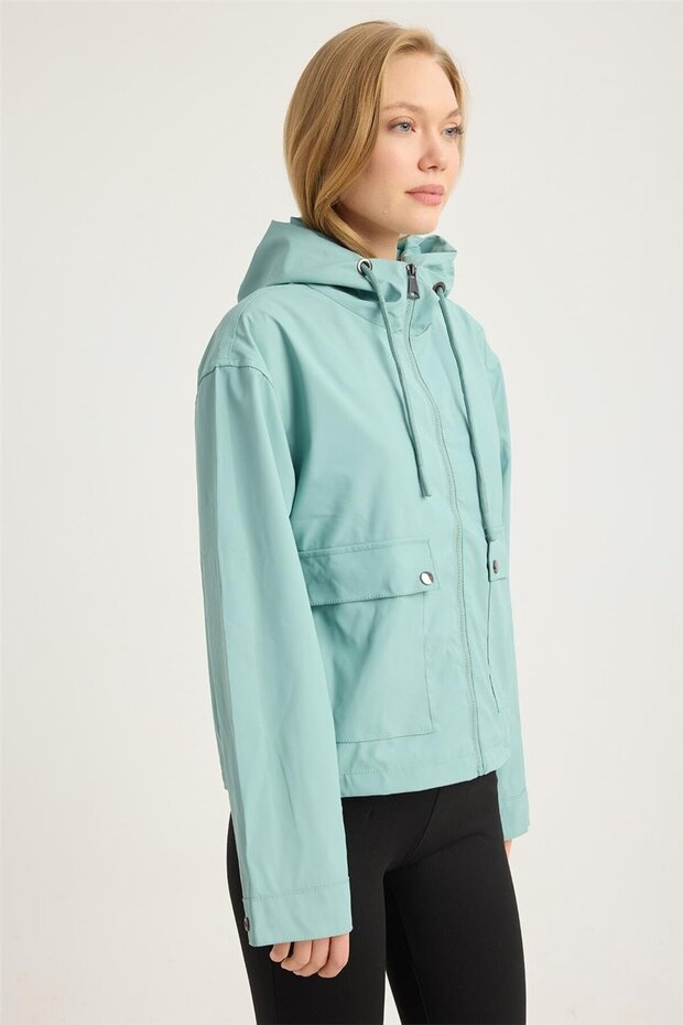 Jachetă de vânt cu glugă - 3
