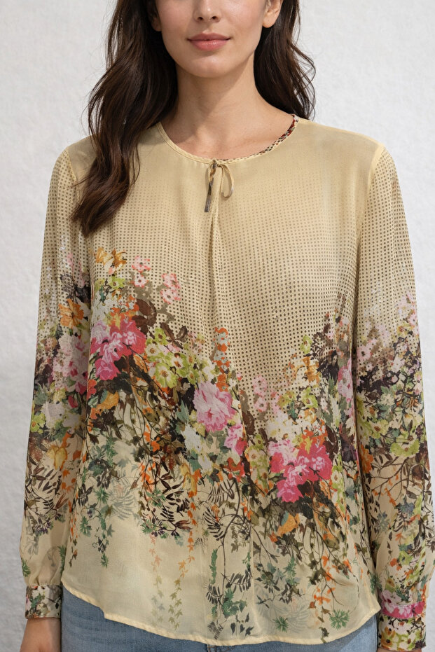 Floral Patterned Blouse - 2