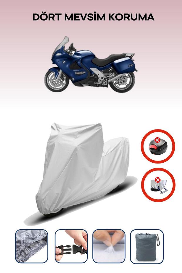 Gray Rear Case Lock Incompatible Bmw K 1200 Gt Compatible Motorcycle Tarpaulin, 4 Seasons