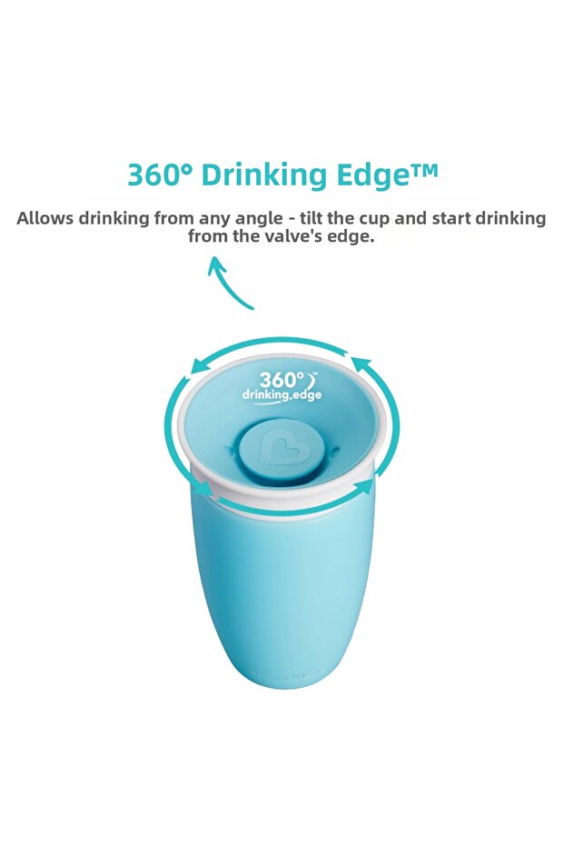 معجزة 360° كوب للشرب، 12 شهر، 296 مل، أزرق