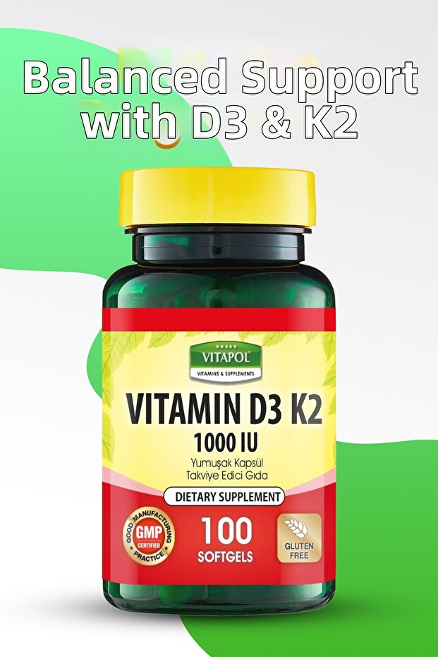 D3 K2 100 كبسولة طرية - 1