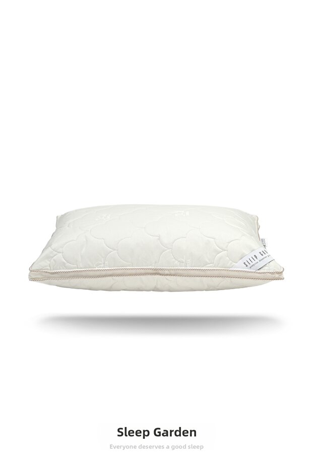 وسادة من ريش الجمل مقاس 50x70 مع حقيبة من الكتان