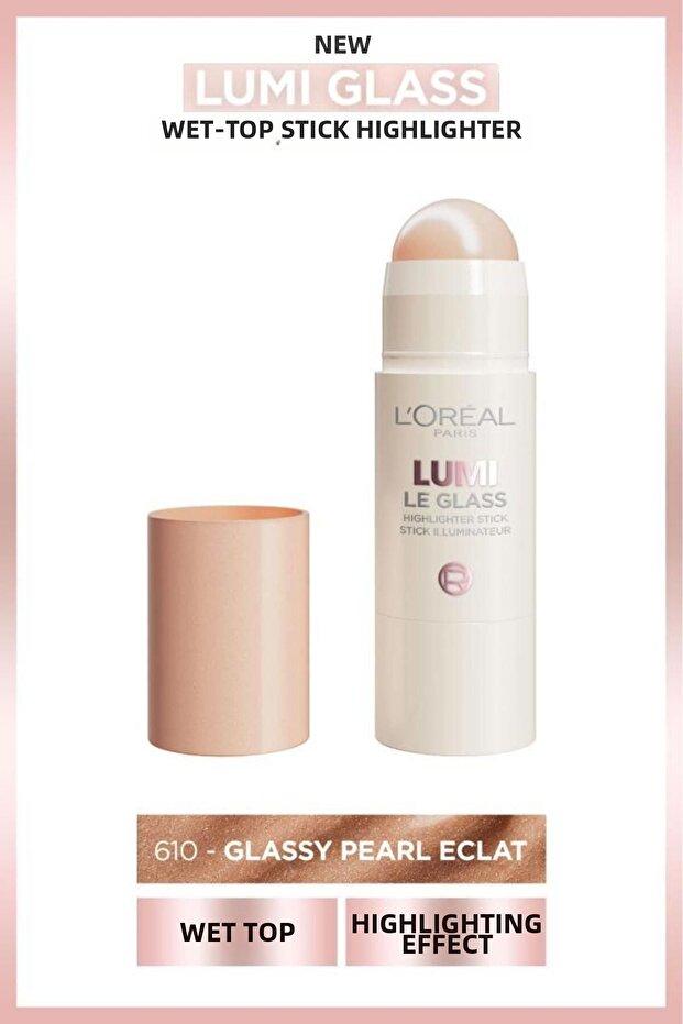L'oréal paris lumi glass wet look stick illuminator - 610 glassy pearl eclat