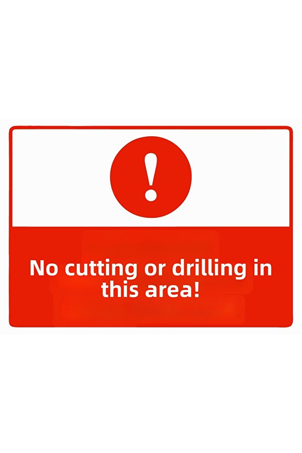No Cutting or Welding Work Is Permitted in This Area Isg Warning Sign Pvc A3 30X42 cm