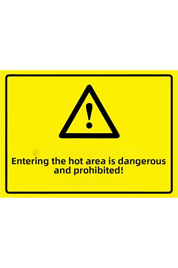Entering the Minefield Is Dangerous and Prohibited! Isg Warning Sign Pvc A5 15X21 cm