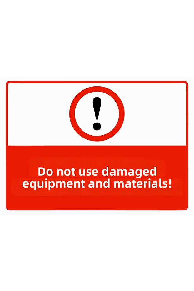 Faulty Team and Material Handling Isg Warning Sign Pvc A3 30X42 cm