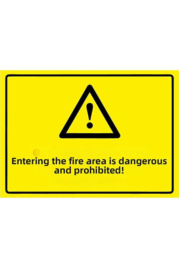 Entering the Minefield Is Dangerous and Prohibited! Isg Warning Sign Pvc A4 21X30 cm