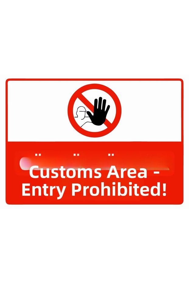 Prohibited Area No Entry Isg Warning Sign Pvc A5 15X21 cm