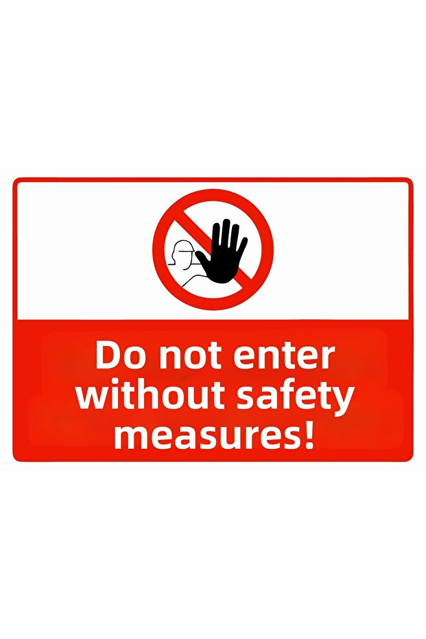 Do Not Enter Without Security Clearance Isg Warning Sign Pvc A4 21X30 cm