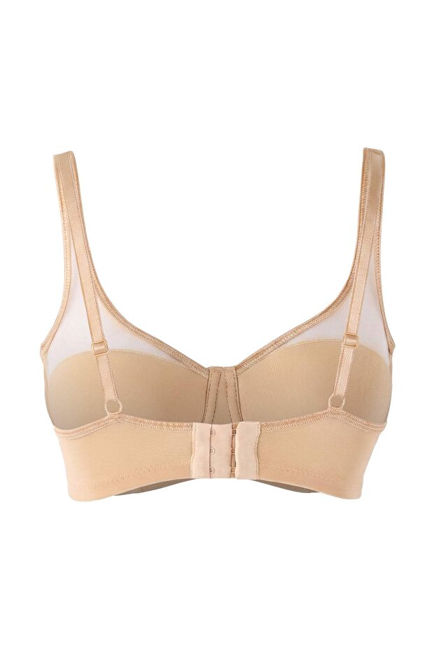 Ten Tül Detaylı Balenli Kaplı T-Shirt Bra Örme Sütyen THMAW26SU00026 - 3
