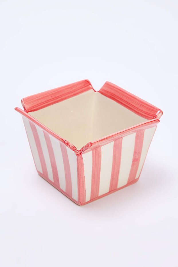 Kırmızı-Beyaz Şekilli Cips Kasesi 250 ml 7 cm x 8cm TPHAW26KSE00002 - 3