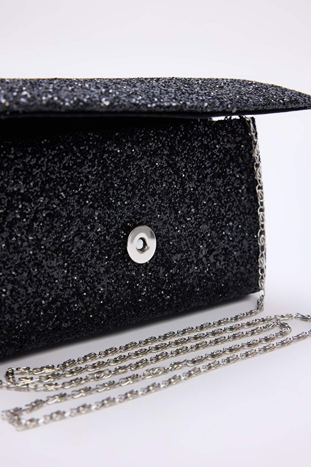 Siyah Kadın Mini Boy Clutch Çanta TAKAW26PY00012 - 4