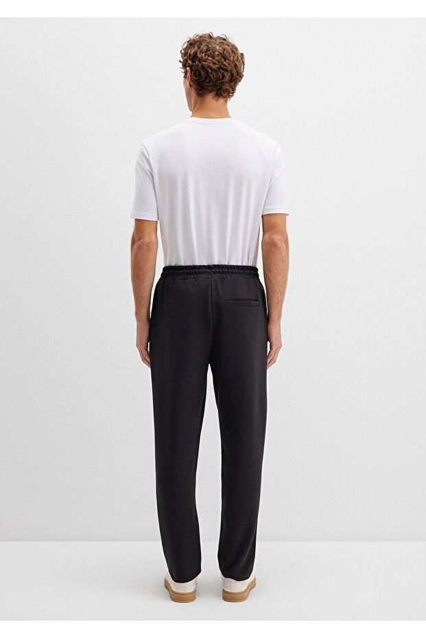 Siyah Basic İnterlok Eşofman Altı 0010343-900 - 4