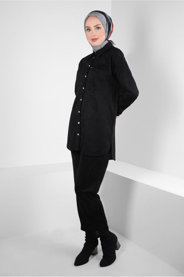 Velvet Pants Suit 44338