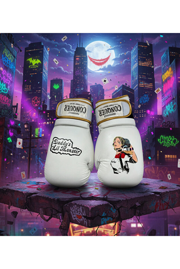 Custom Made Harley Quınn2 Deri Boks Eldiveni - 1