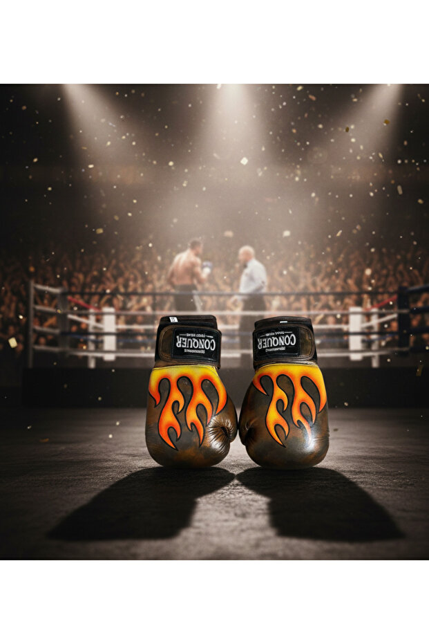 Custom Made Fire Deri Boks Eldiveni - 2