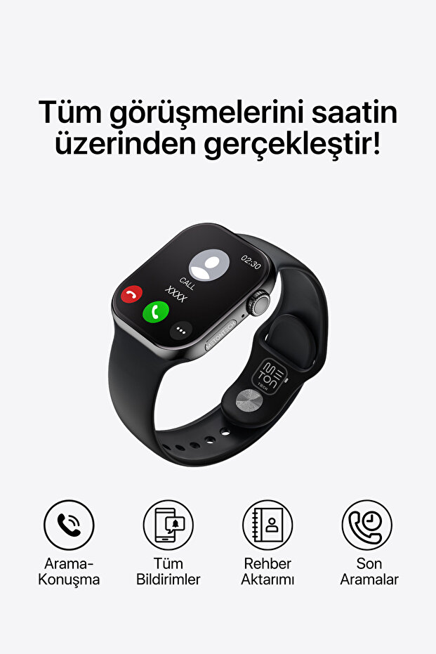 Watch 11 Pro Plus Akıllı Saat | Tüm Telefonlara Uyumlu | Koruyucu Hediyeli | Büyük Ekran Akıllı Saat - 5