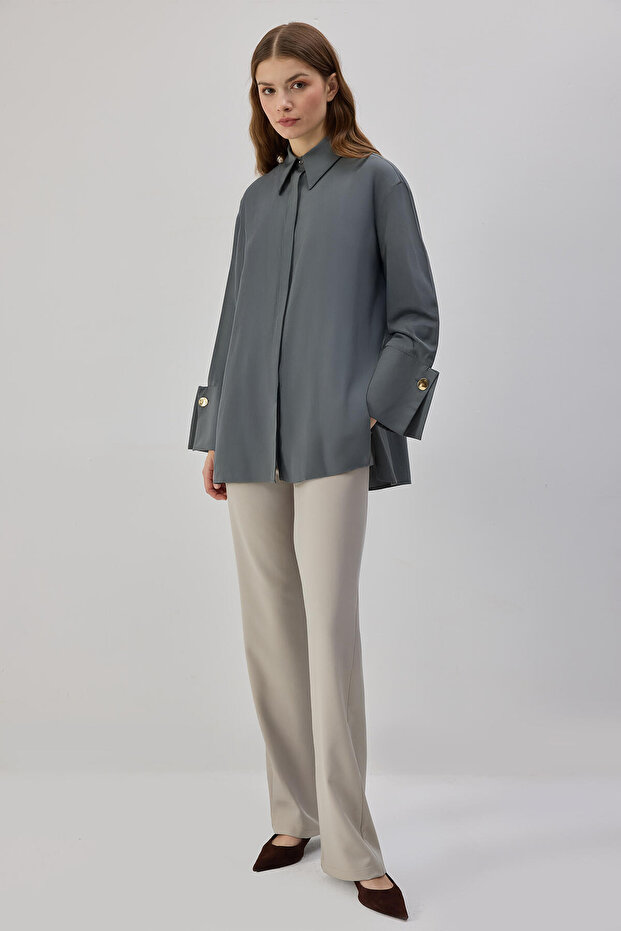 Poplin ing - széles mandzsetta - 3