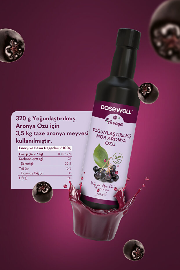 Yoğunlaştırılmış Aronya Özü 320 gr - 4