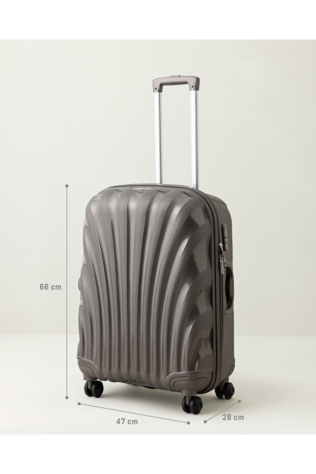 Huitre Valiz/Bavul - Gri - Orta Boy - 8