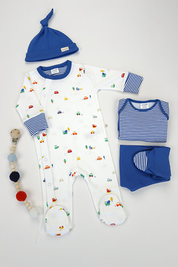 Kale 4'lü Erkek Bebek Tulum Çoklu Set - 1