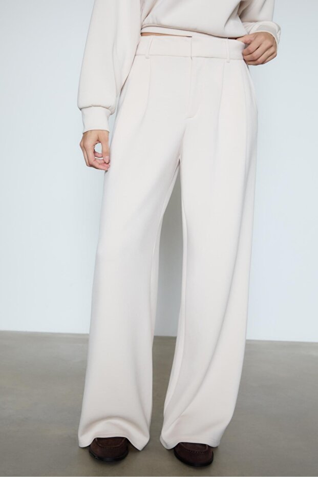 Yumuşak dokulu kumaş pantolon - 2