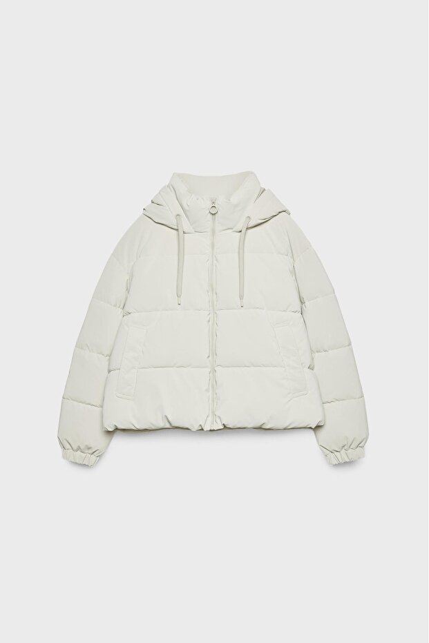 Kapüşonlu şişme mont - 8