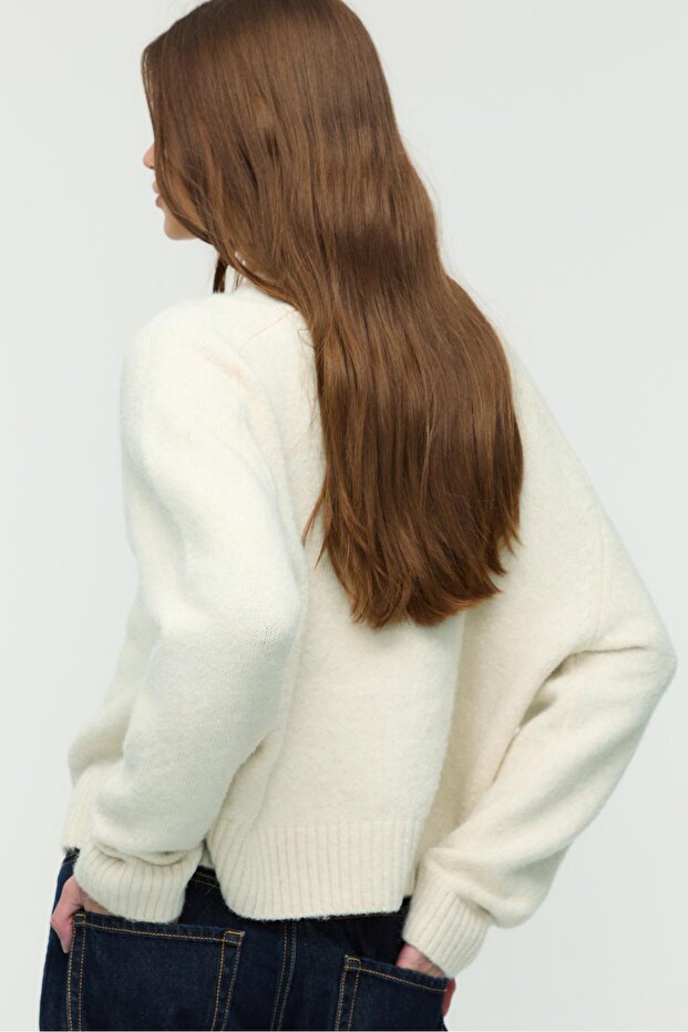 Basic yumuşak triko kazak - 4