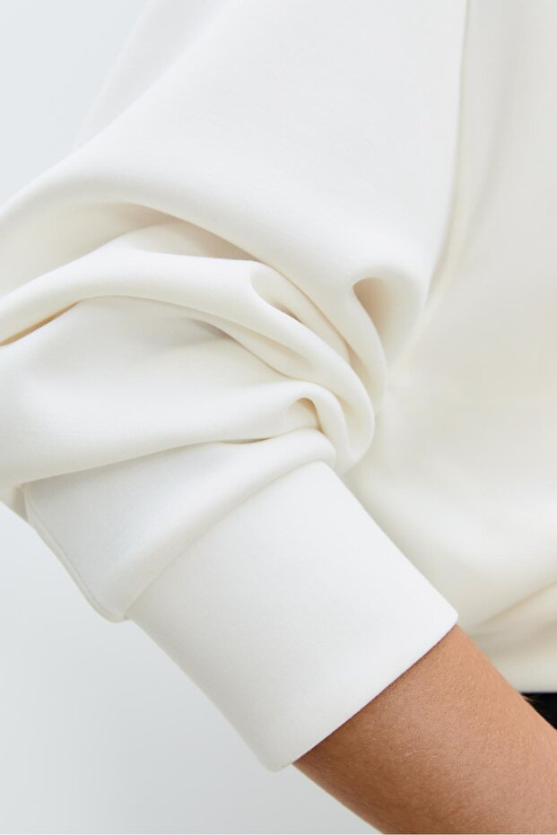 Yumuşak dokulu basic sweatshirt - 3