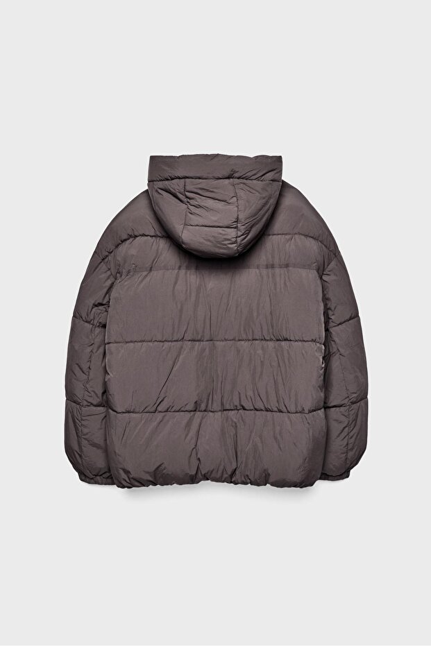 Kapüşonlu Dolgulu Mont - 6