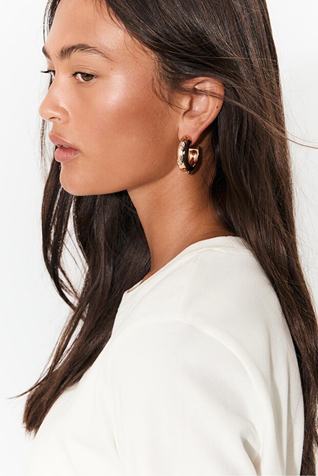 2'li Kabarık Çiçek Küpe Seti - 2