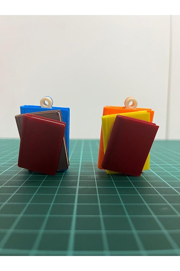 3D Cute Book Model Keychain - 5