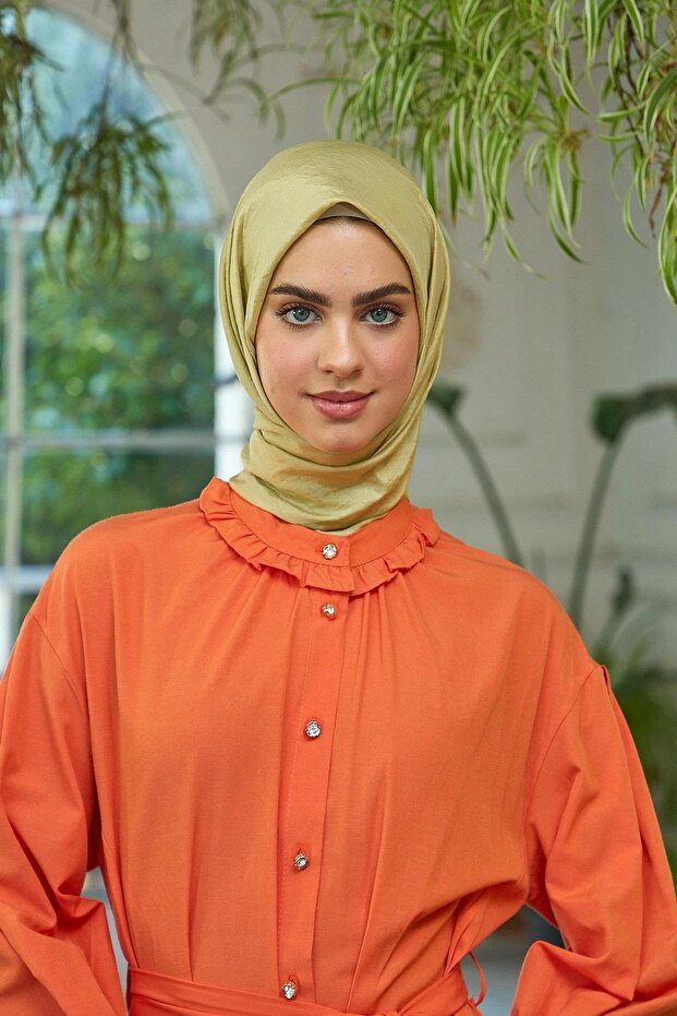وشاح من الفوال بنمط عادي - وشاح حريري من الكتان والفوال - 10100-02