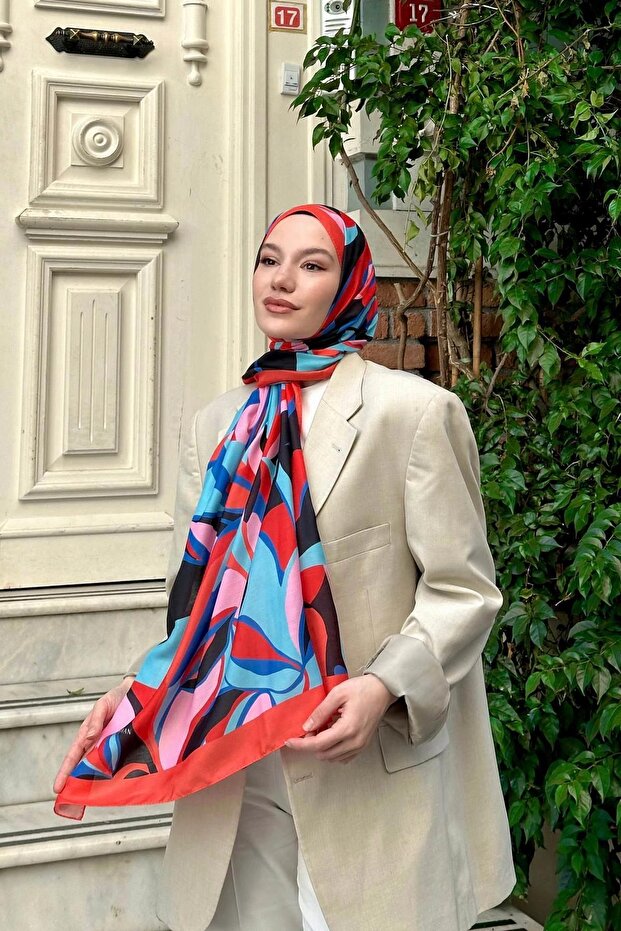شال ناعم من زنبق الطبيعة وزهرة الرمان 3036-07