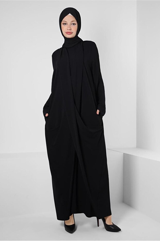 ASYMMETRIC CUT POCKET DRESS 43903